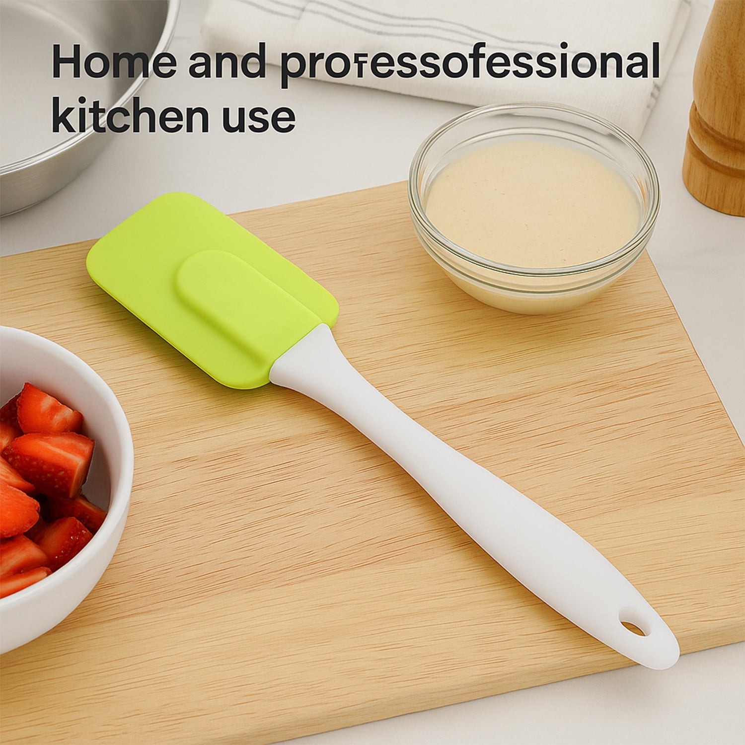 Silicone Cooking Spatula for Baking (1 Pc / 18 Cm / Mix Color) Silicone Cooking Spatula for Baking (1 Pc / 18 Cm / Mix Color)